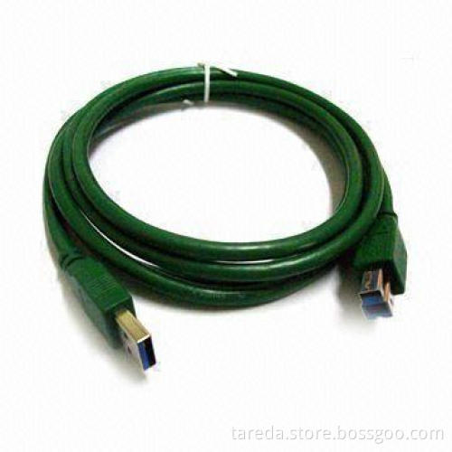 USB 3.0 Cables with AM to BM Connector, UL, CE and CB Certified, RoHS Directive-compliant